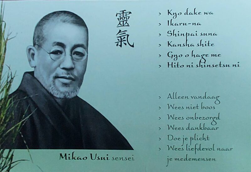De vijf leefregels van Reiki bij het blog over de leefregels Reiki